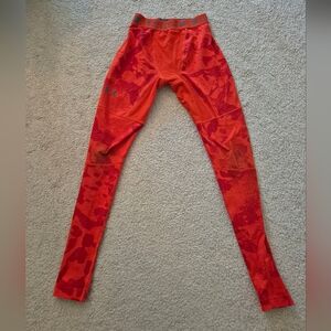 Under Armour Vibrant Orange Patterned Leggings